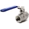 Concord 1/2" Female NPT Stainless Steel Ball Valve 304 Full Port Brew Gear KA-07 - alternate 5